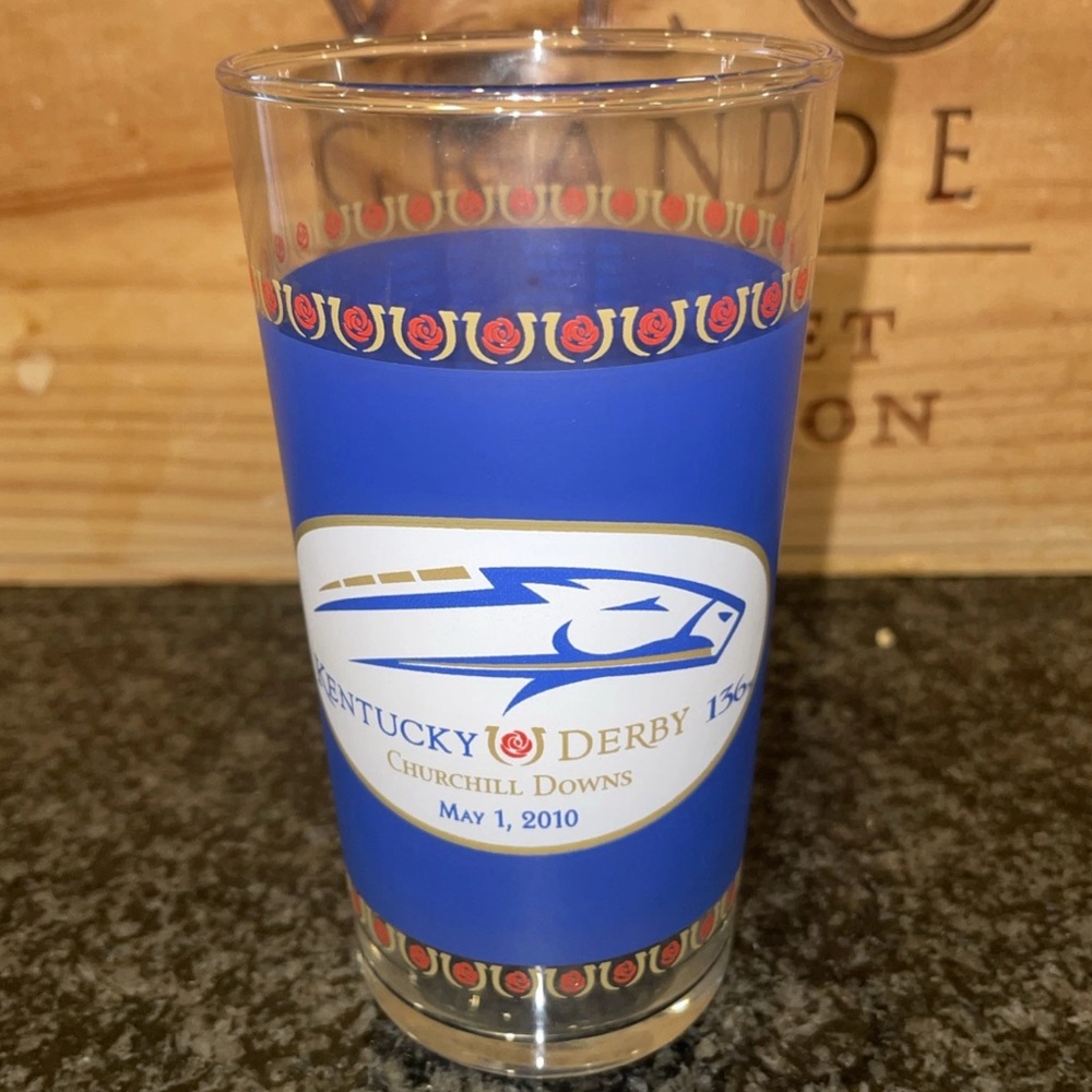 2010 Kentucky Derby Collectible Mint Julep Glass Churchill Downs #136th Race